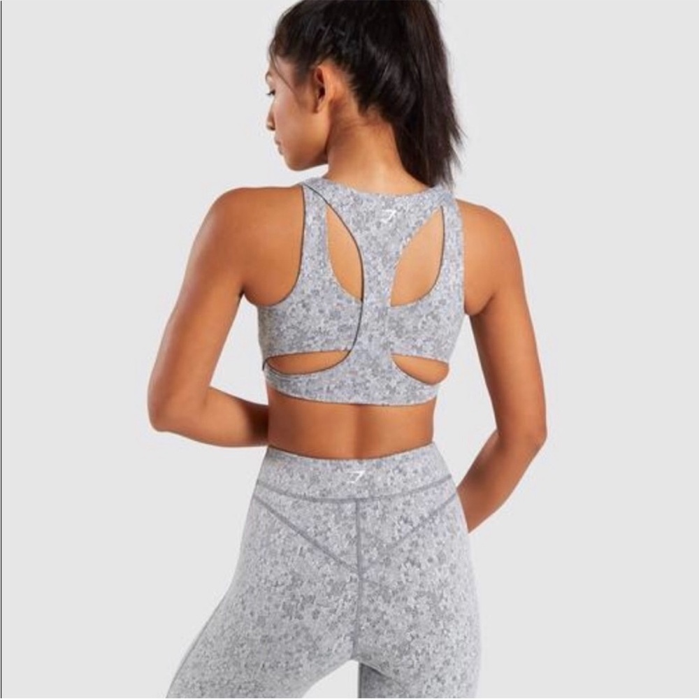 Gymshark Fleur Texture Grey Marl Set